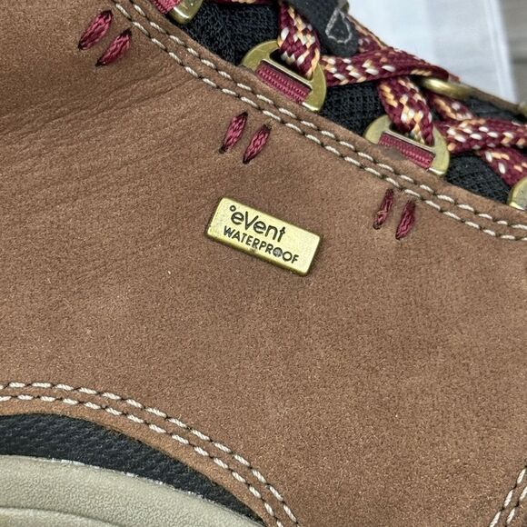 Ahnu Montara Luxe WP Women’s Sz 6.5 Brown Leather Vibram Trail Hiking Boots - Picture 11 of 11